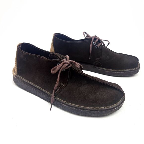 Clarks Originals Desert Trek Brown Leather Shoes Men's Size 9 M Crepe Sole - Picture 5 of 10